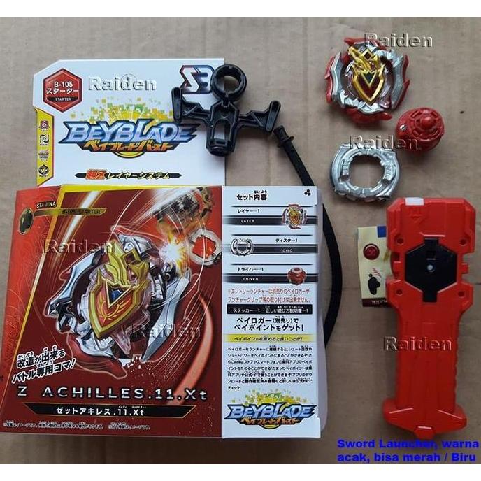 Beyblade Zet Achilles B105 Mainan Anak Gasing Kw Kode 131