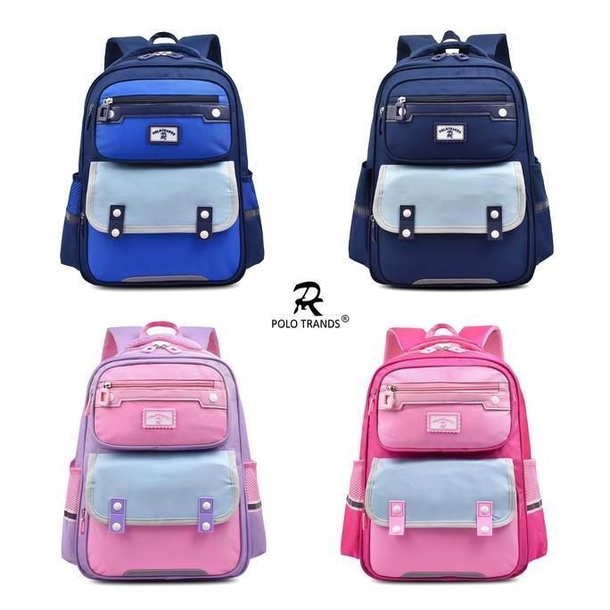 Polo Trands Hyondo 2267 Tas Sekolah Anak Ransel Anak Polos Fashion