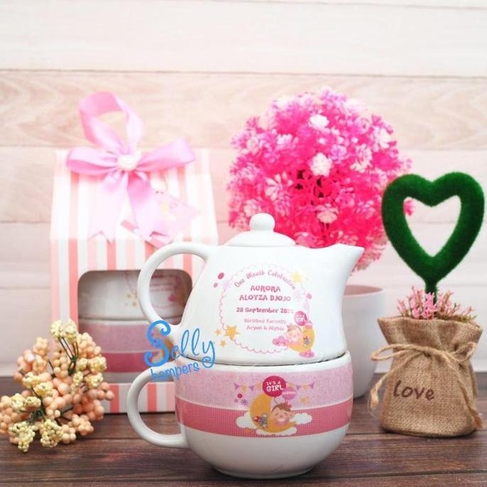 Terjangkau Souvenir Baby Enzo /Hampers/Souvenir Baby/Souvenir Teko/Baby One Month