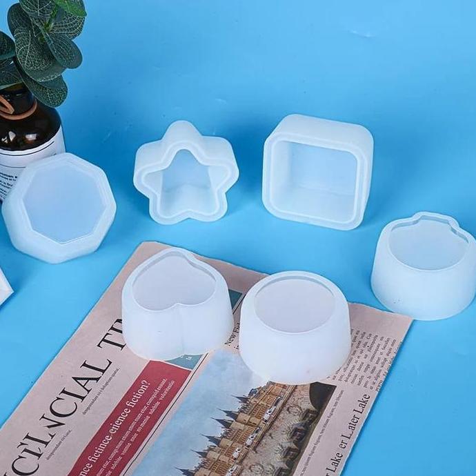 CETAKAN SILIKON SUCCULENT POT KECIL RESIN EPOXY MOLD
