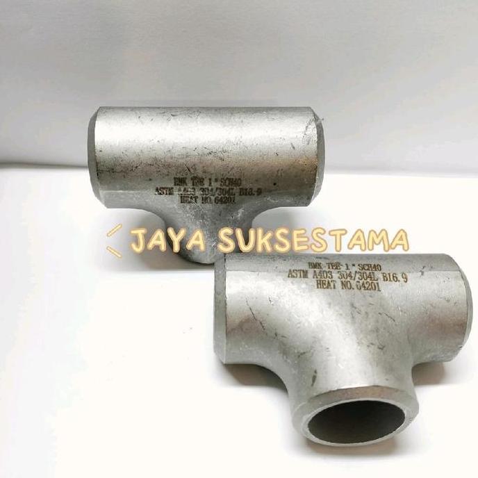 Tee Las Sch40 Stainless Ss 304 2" Inch Tee Sch 40 Ss304 Asli