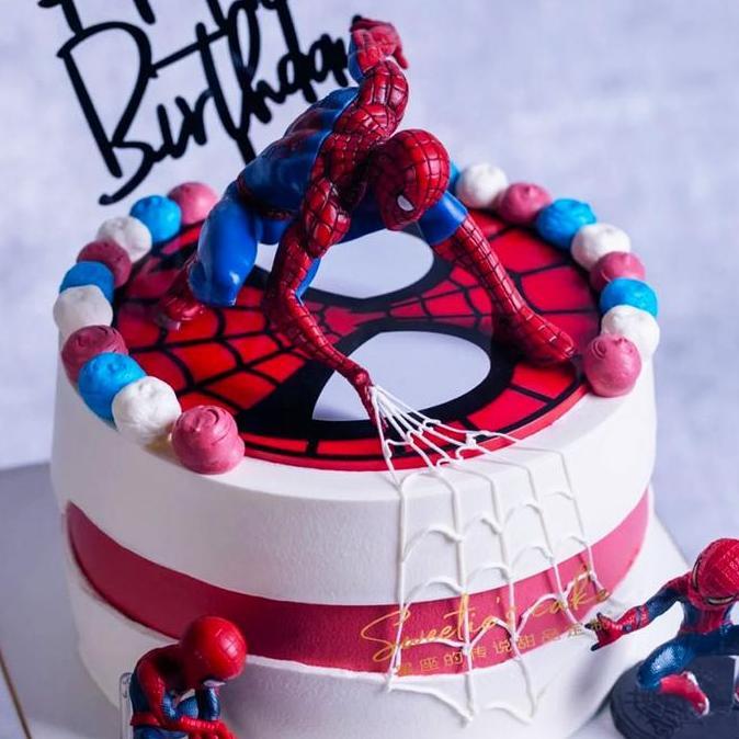 Spesial Figure Spiderman Besar Kualitas Premium Cake Topper Spiderman Jumbo