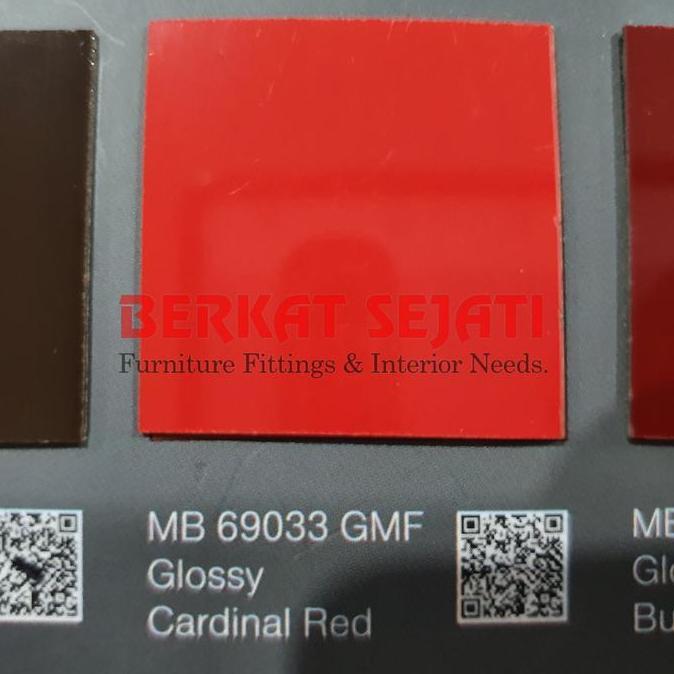 Promo AICA HPL AICA MB 69033 GMF - GLOSSY CARDINAL RED MERAH GLOSS - SOLID Diskon