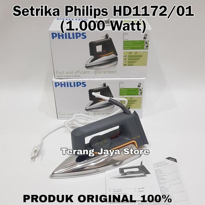 PHILIPS Dry Iron HD1172 Setrika Philips HD1172 Strika Philips HD1172