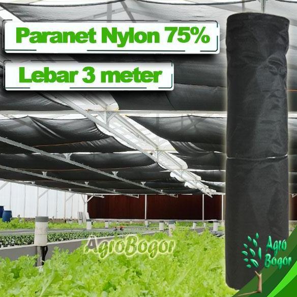 Paranet Nylon 75%, Lebar 3 meter, Panjang 1 meter, Paranet Nilon Premium