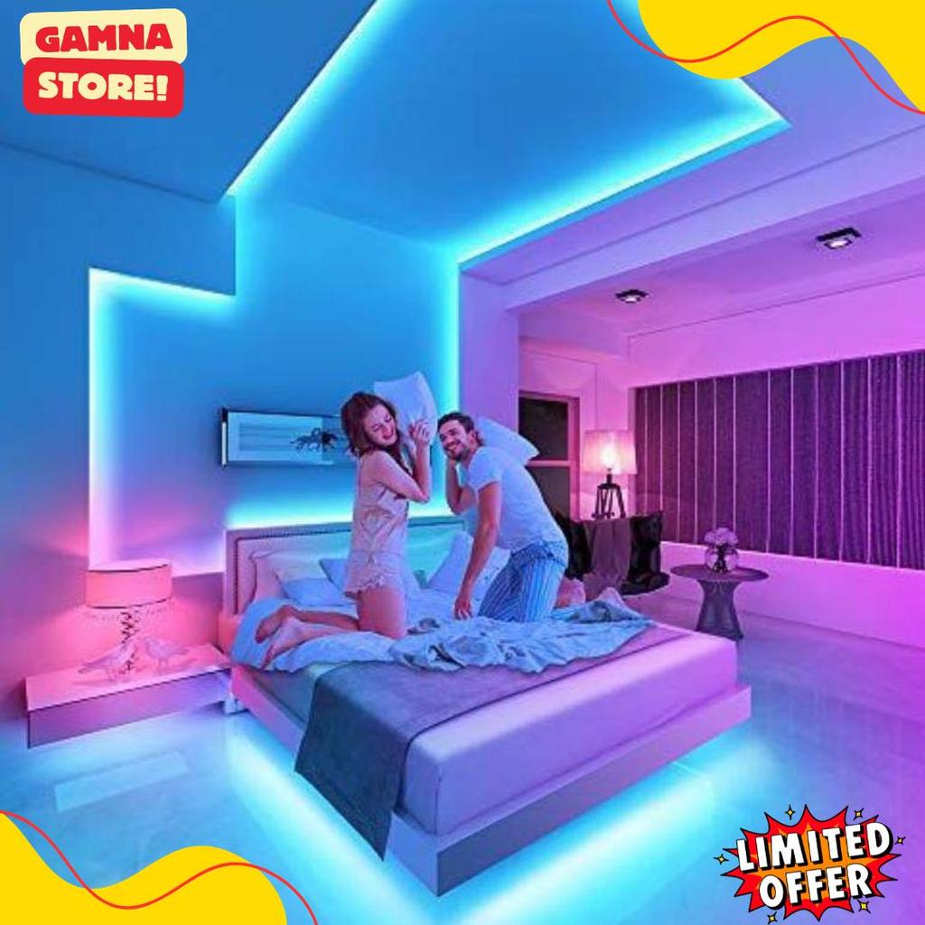 Cusss Serbu [3528 10M] Lampu Led Strip Rgb 16 Warna Remote Tiktok Warna Warni Lampu Kamar Dinding Rs