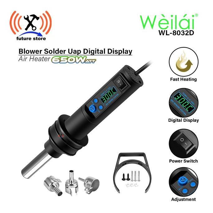 Weilai WL-8032D Digital Blower Portable Solder uap solder uap