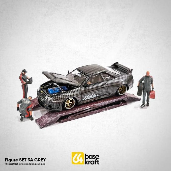 Mechanic Crews 3A Grey Figures Skala 1/64 Kode 1355