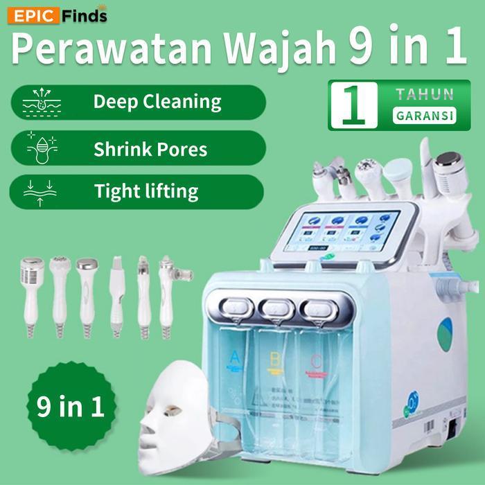 Alat Hydra Peel 11In1 Profesional - Beragam Perawatan Wajah Terbaik, Termasuk Aqua Peel, Hydrogen Ox