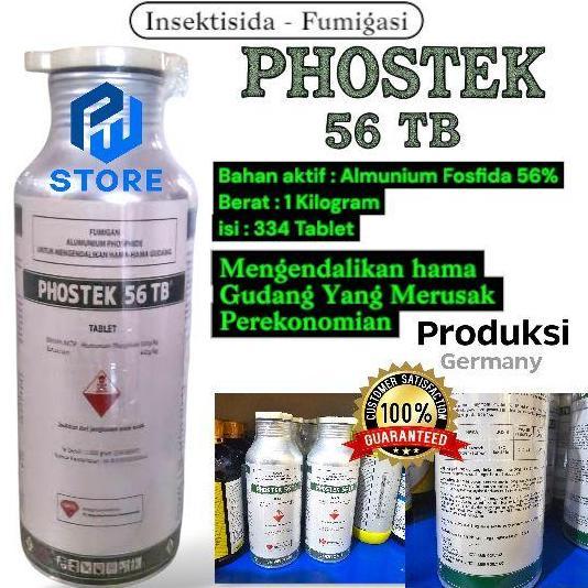 BERKUALITAS OBAT RACUN BASMI KUTU GUDANG PHOSTEK 56 TB Tablet Fumigan Basmi Hama Kutu Terigu Beras B