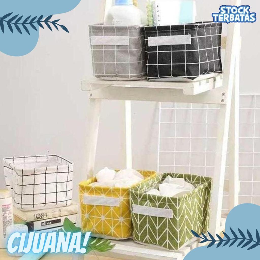 Diskon Kemerdekaan Box Storage / Kotak Keranjang Penyimpanan Multifungsi Serbaguna Organizer Motif L