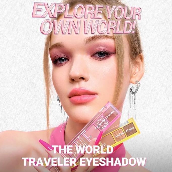 Mild.stander - DAZZLE ME World Traveler Eyeshadow 8 Warna | Palet Travel Friendly BPOM