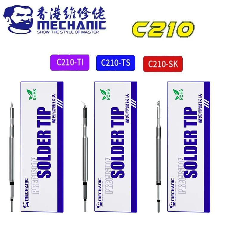 Mechanic C210 Soldering Iron Tips 210 Tips for T210-A T210-NA Sugon T26/T26D Soldering Handle Solder