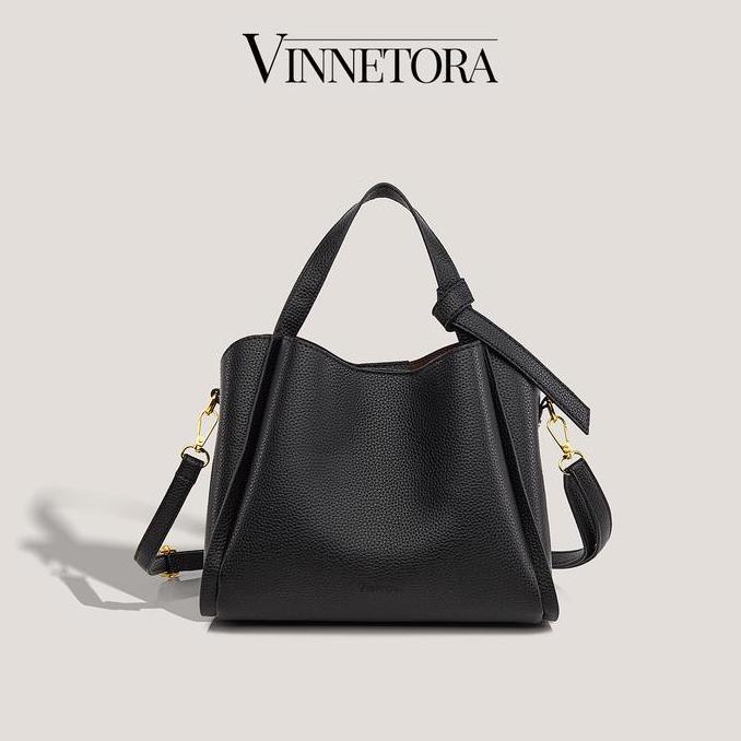 VINNETORA Tas Selempang Wanita Tas Tangan Wanita Tas Kondangan Kulit Jeruk Korean Style Elegan