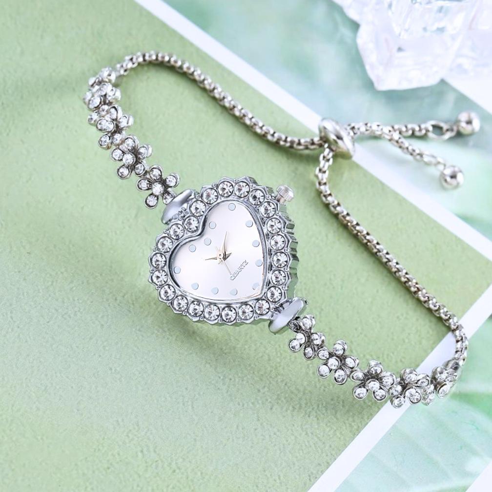 BESTPROMO JAM TANGAN CEWEK RANTAI SERUT OVAL MINI & BUNGA TERBARU,JAM TANGAN CEWEK,JAM TANGAN SERUT,