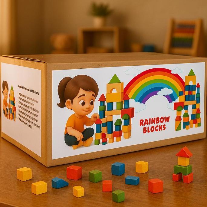 VIOLAGRANDIS - MAINAN BALOK SUSUN KAYU BESAR MAINAN EDUKASI PAUD REKOMENDASI DOKTER ANAK