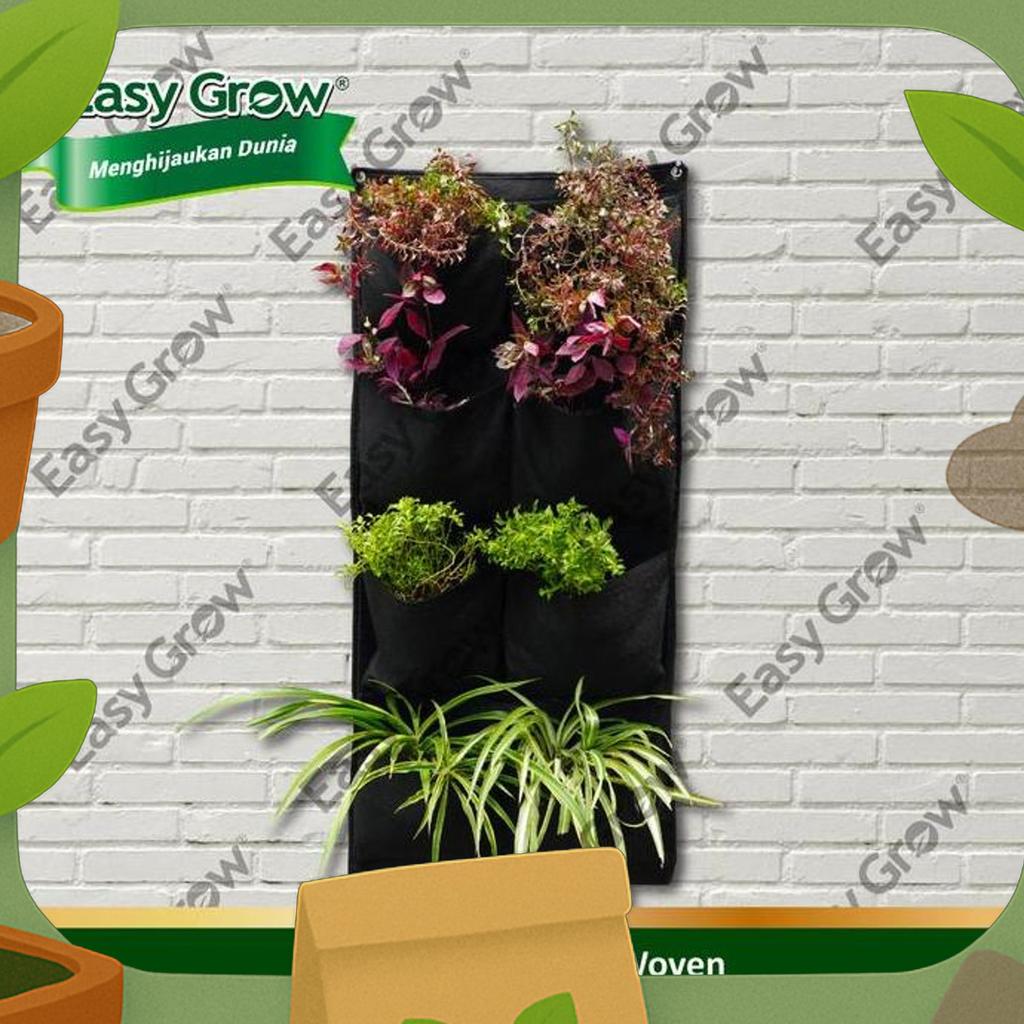 Wall Planter Easy Grow Non Woven 8 Pocket Vertical