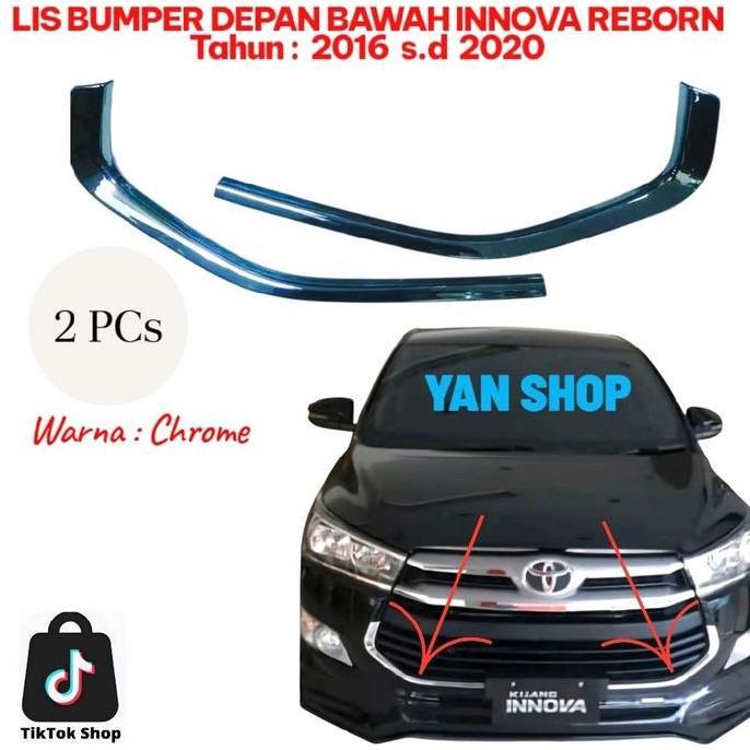 List Bumper Depan Bawah List Grill Mobil Toyota All New Innova Inova Reborn Tahun : 2016 2017 2018 2