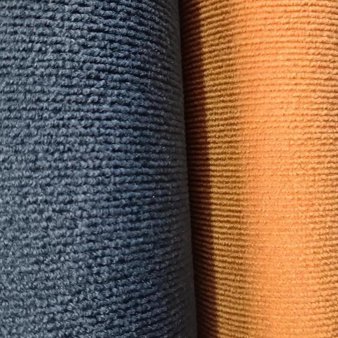 Jozzymary - Karpet Dasar Mobil Premium Bludru Motif Garis 2X1 Meter Universal