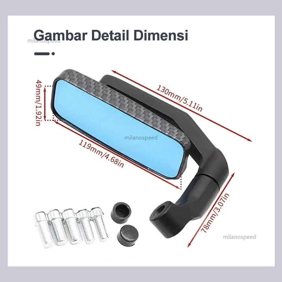 big promo cuci gudang 2pcs kaca spion motor sepeda universal semua motor spion circuit lipat model n