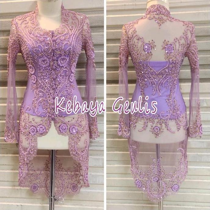 kebaya pesta merah cabe