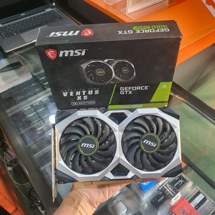 Vga Msi Geforce Gtx 1660 Super Ventus Xs Oc 6Gb Ddr6 192Bit ( Bundling - Wajib Order Pc Rakitan ) Or