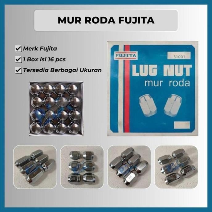 Mur Roda Mur Racing FUJITA Kunci 21 Ukuran 1,5 dan 1,25