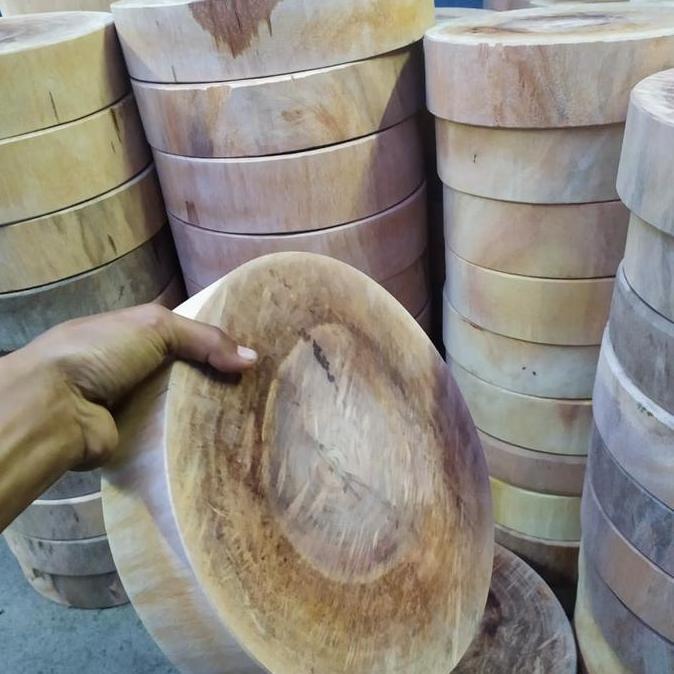 New- Talenan kayu bulat - talenan daging - talenan kayu potong daging