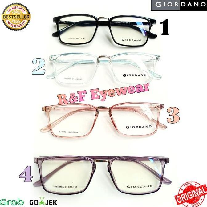 Kacamata Giordano Free Lensa Photocromic Minus Plus Normal Pria Wanita