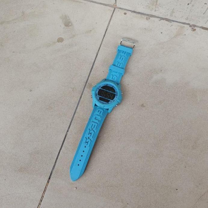 Jam Tangan Guess Gw0050G1 Biru Blue Mulus Original Bekas Branded Brand Ori Promo
