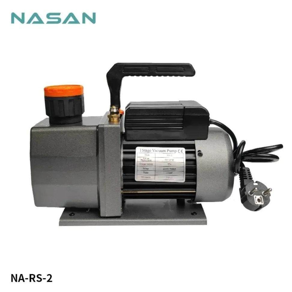NASAN NA-RS2 AC110V/220V 3 CFM Vacuum Pump 5Pa-101Kpa Pressure Air Displacement Vacuum Pump For LCD 