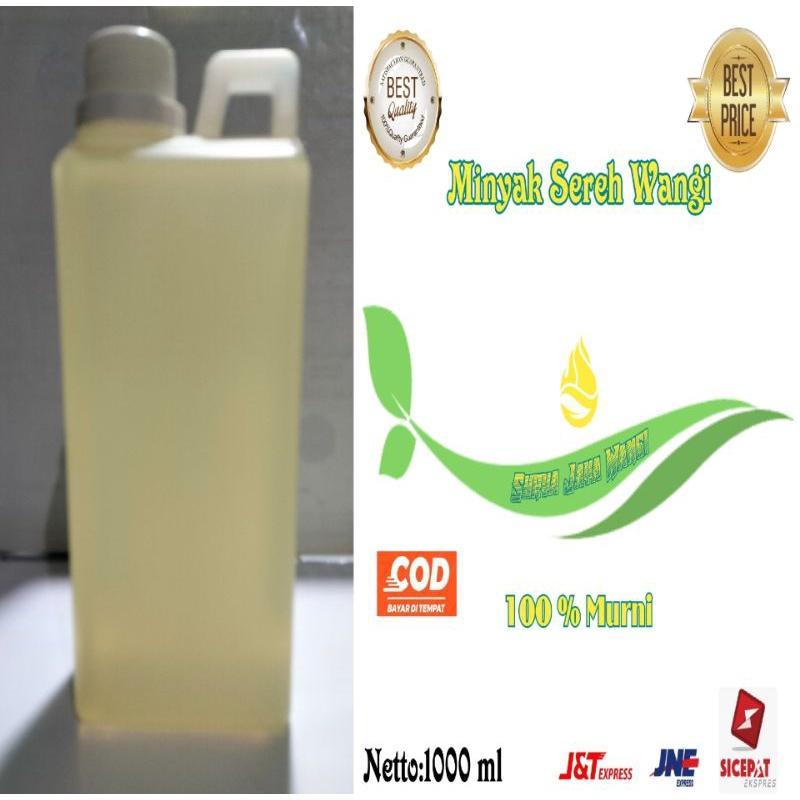 1Liter Citronella Oil Essensial Minyak Atsiri Sereh Wangi Aromatherapy Therapeutic Grade Diffuser