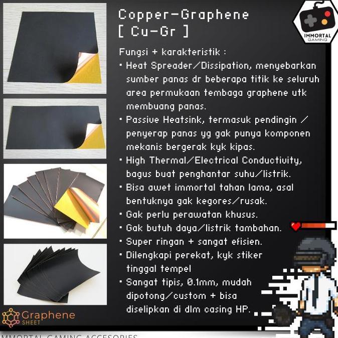 New- [IM] Graphene Copper Sheet Thermal Stiker Graphite Heatsink Thermalpad