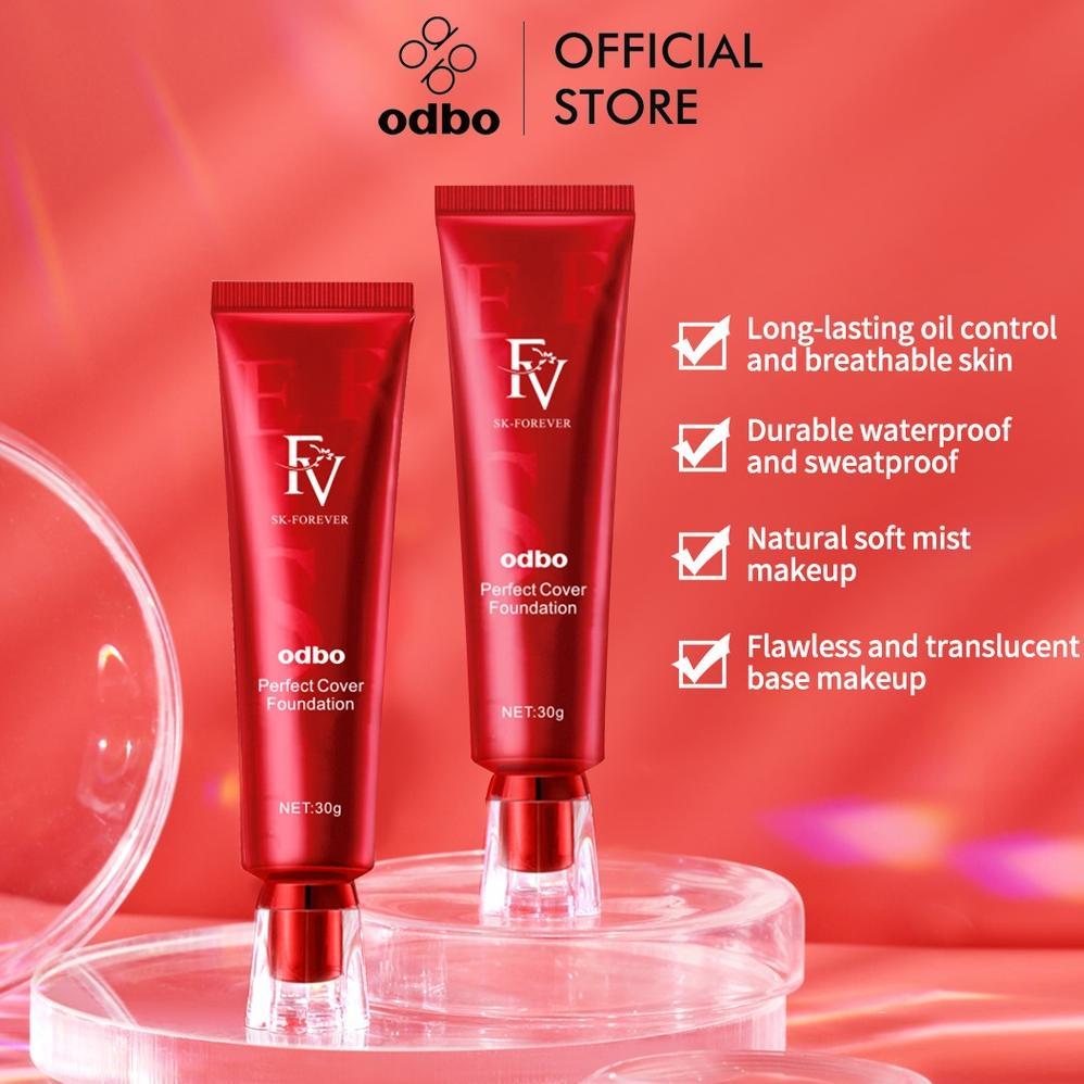 ReadyDonk- [ORI + BPOM ] OdbO foundation odbo FV Authentic BPOM Perfect Cover Foundation 30g Murah b