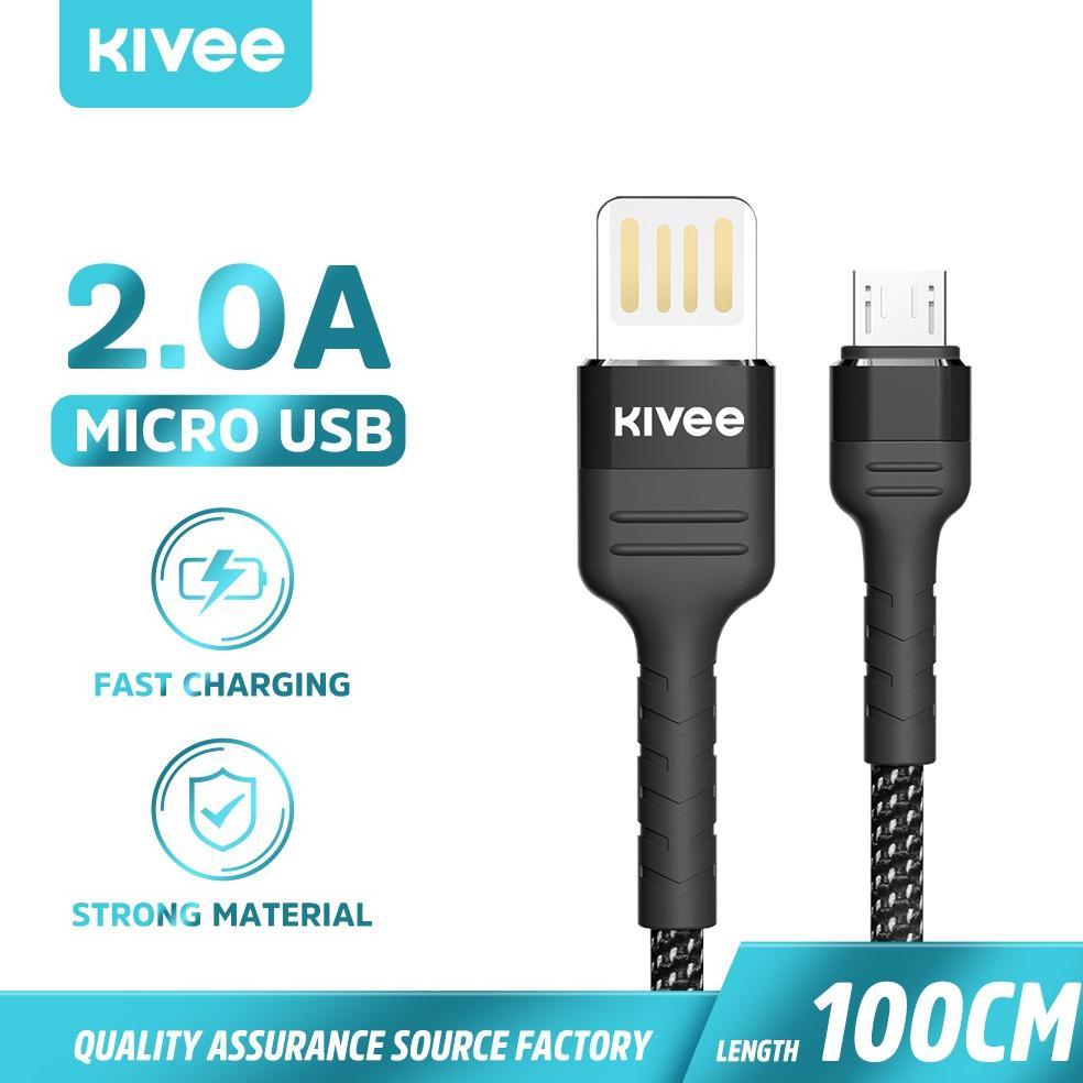 QualityTerbaik- Kivee Kabel Data Android Micro USB Fast Charging 2.1A