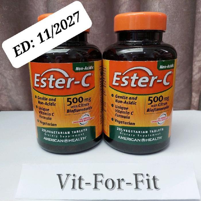 American Health Ester C 500 mg With Citrus Bioflavonoids - 225 tabs || Ester C 500mg