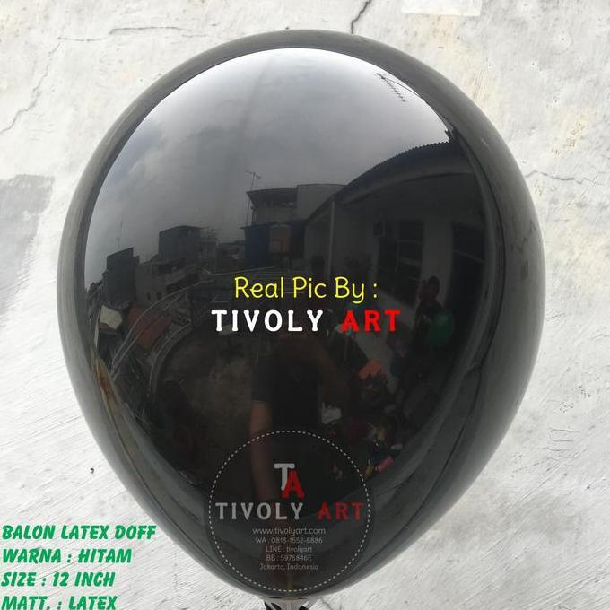 andalanMarket- Balon Latex Doff Hitam / Balon Doff Hitam / Balon Latex Hitam