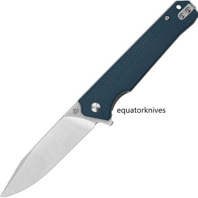 Spesial Qs111H1 Qsp Knife Mamba Linerlock Micarta Blue D2