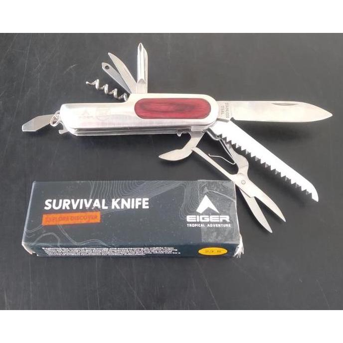 Spesial Pisau Lipat Eiger Bishop 6119 Knives Multi Tools - Original