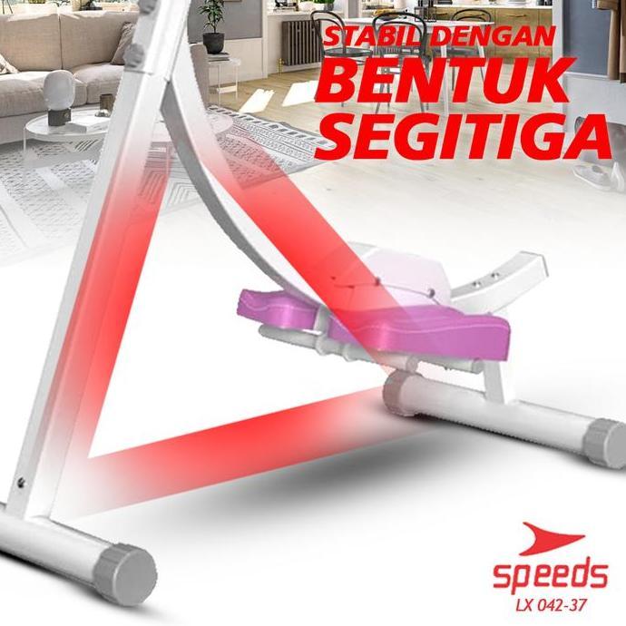 Promo SPEEDS  AB Coaster Alat Olahraga Fitness Rumah  Ab Roller Abdominal 042-37 Diskon