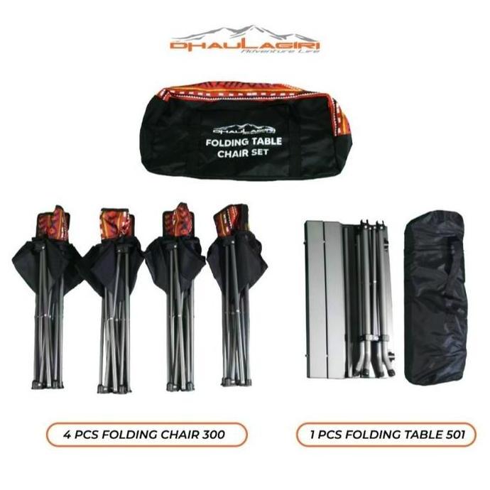 Miliki 1 Set Meja Kursi Lipat Dhaulagiri / Meja Kursi Lipat 1 Set Dhaulagiri