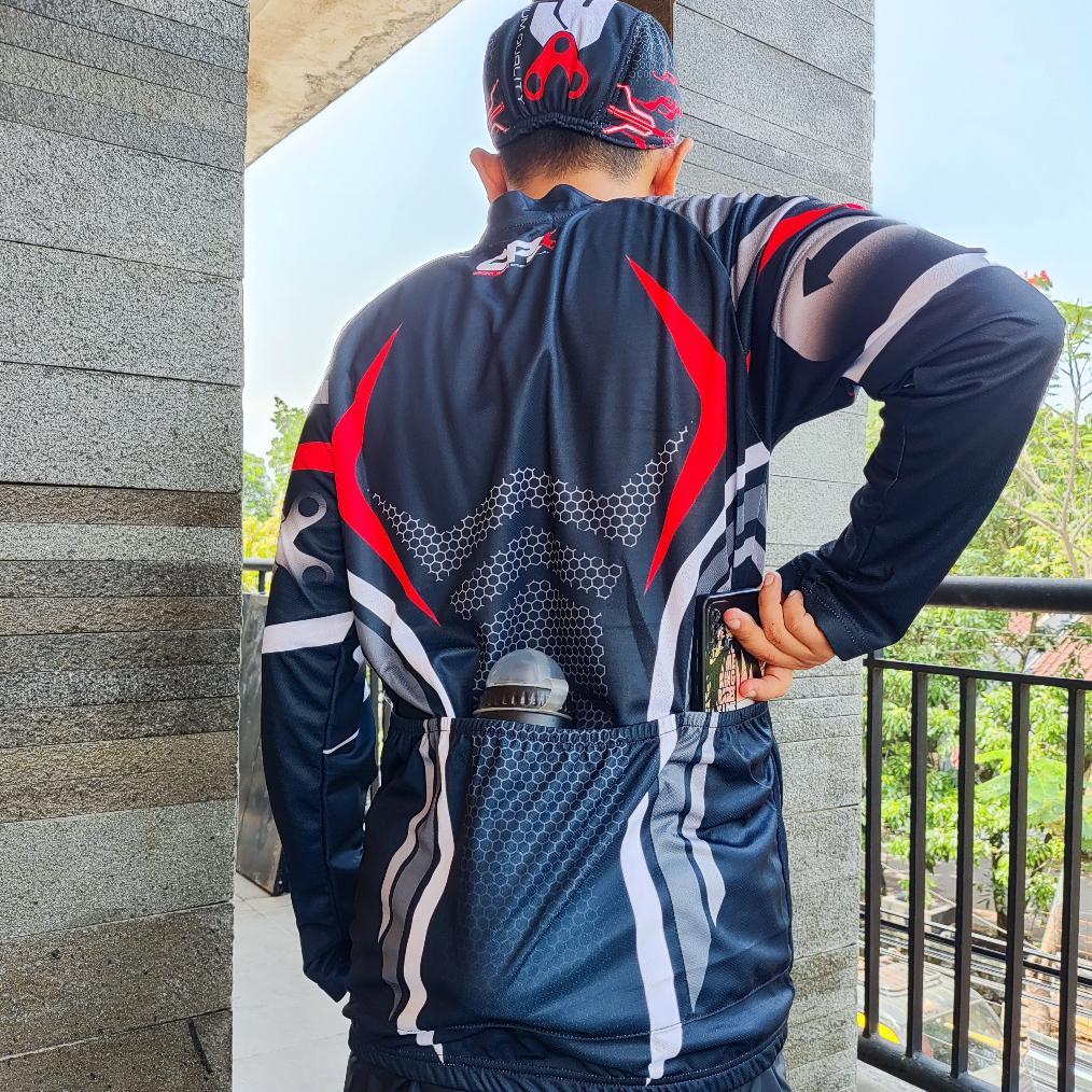 termurah cpx setelan baju jersey sepeda mtb / baju roadbike kaos milano premium dan celana sepeda go
