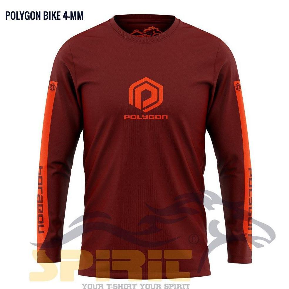 cuci gudang kaos sepada polygon bike baju polygon mtb gunung sepeda lipat polygon gowes lengan panja