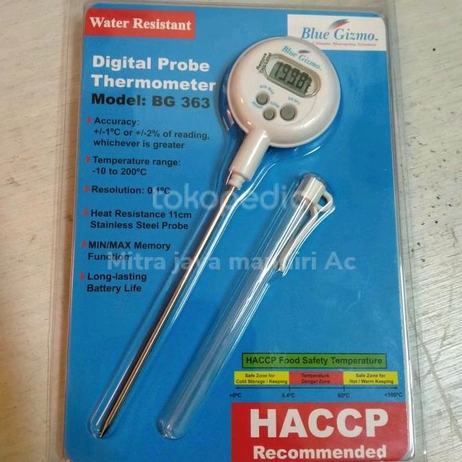 Thermometer Blue Gizmo BG 363 digital