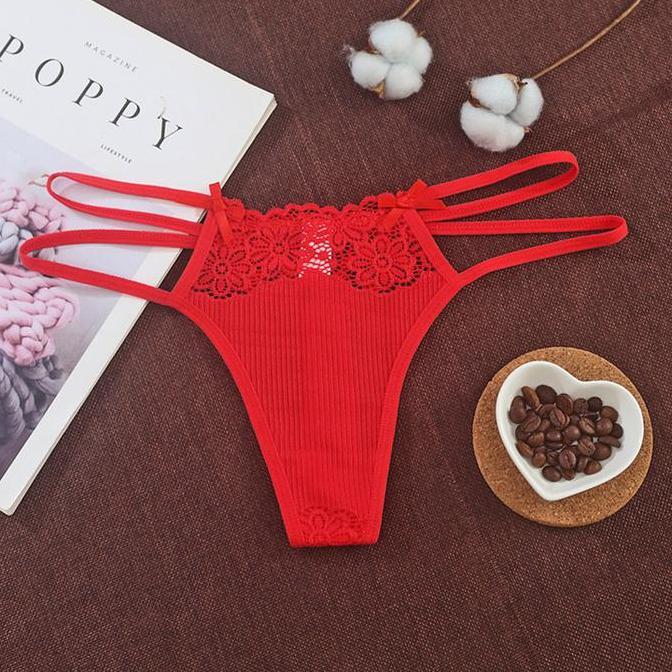 Murah cd Wanita Sexy G String Hollow Low Waist Celana Dalam C2260 Non COD