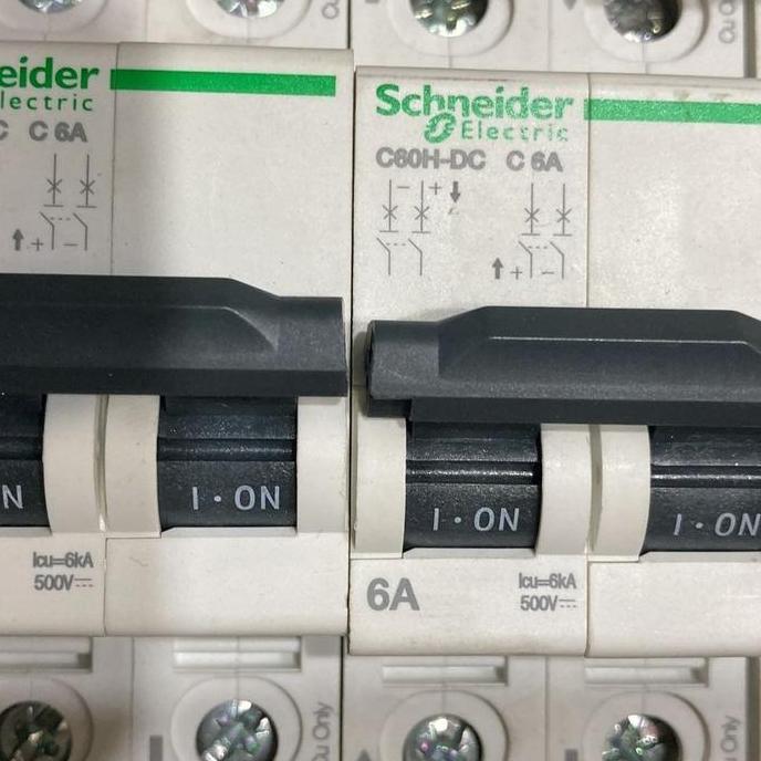 mcb schneider C60H-DC 2P 6A