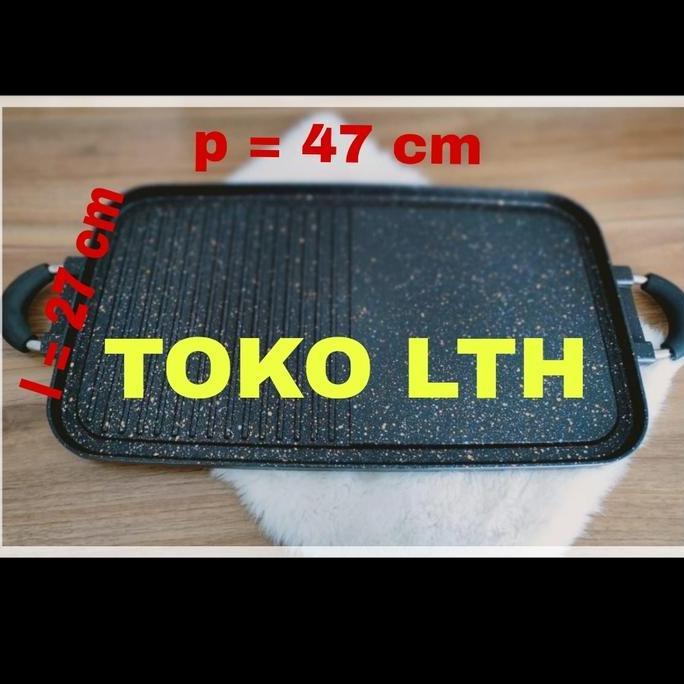 TERBARU - MULTI GRILL PAN PANGGANGAN BBQ 2 IN 1 YAKINIKU ALAT PANGGANG TEFLON