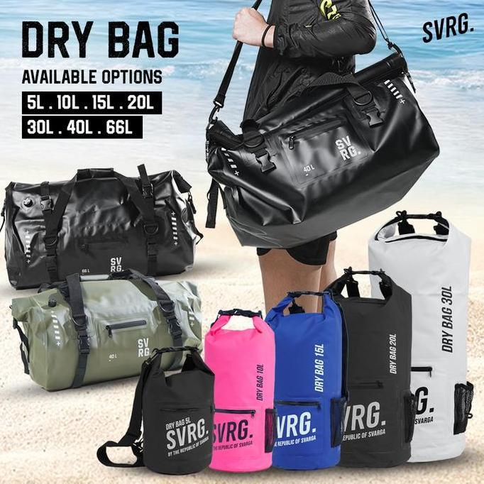 Promo Duffel Dry Bag 40 L 40l 60L 60l - Travel Bag - Tas Olahraga - Carrier - Outdoor Gear - Waterpr