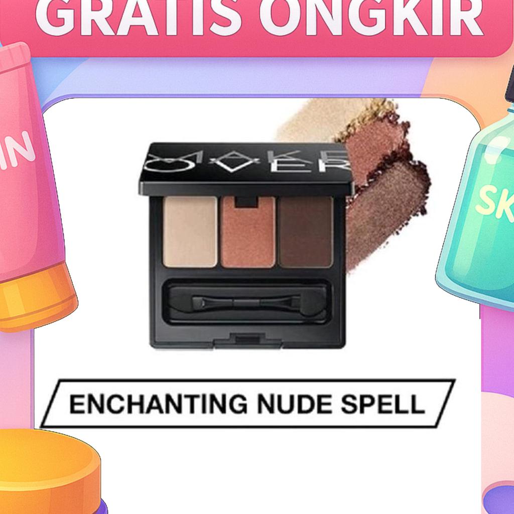 Make Over Paket Make Up Original 6 In 1 - Set Kosmetik Cover Eyeshadow