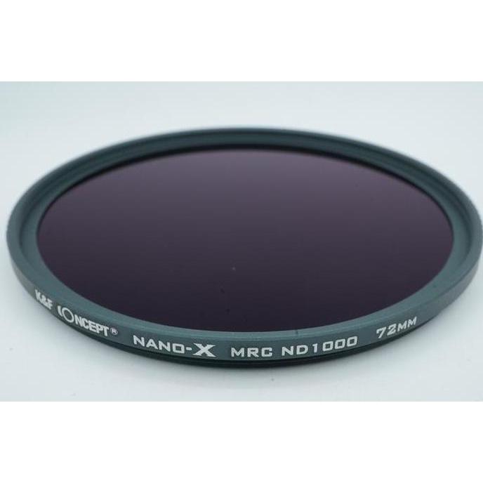 K&F Concept - 72mm Nano X ND1000 Neutral Density ND 1000 - 72 mm